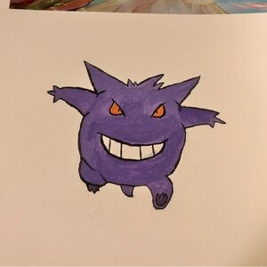 Pokemon watercolor painting
